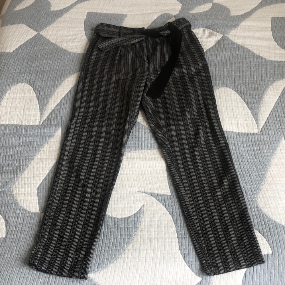 Topshop High Waisted Stripe Trousers